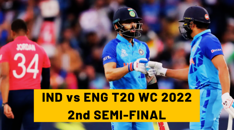 India vs England T20 WC 2022