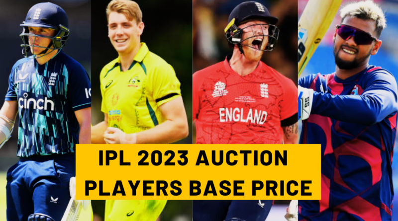 IPL 2023 Auction Base Price