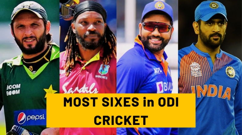 Most sixes in odi cricket