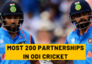 most 200 partnerships in odi cricket