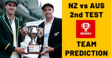 NZ vs AUS 2nd Test Dream11 Team Prediction