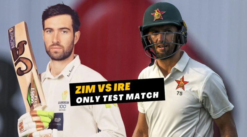 zimbabwe vs ireland only test match 2024