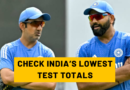 India's Top 10 Lowest Scores in Test Cricket