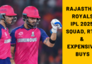 Rajasthan Royals IPL 2025 Squad