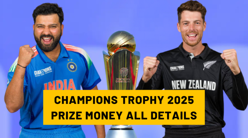 Check ICC Champions Trophy 2025 Prize Money Distribution