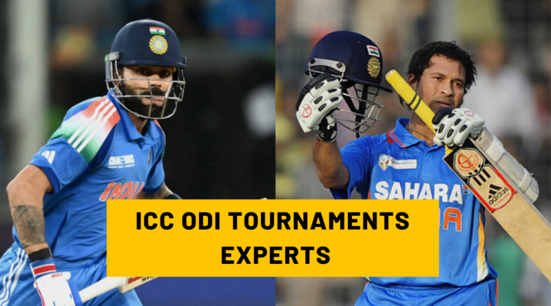 ICC ODI TOURNAMENTS EXPERTS from Indian Cricket team